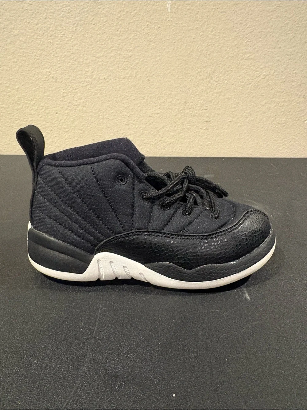 Nike Air Jordan Retro 12 850000-004 Black White Shoes Toddler Infant Size 9C